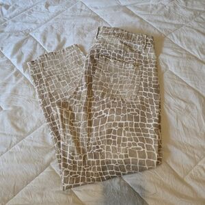 Calvin Klein Crocodile Print Pants Womens Size 14